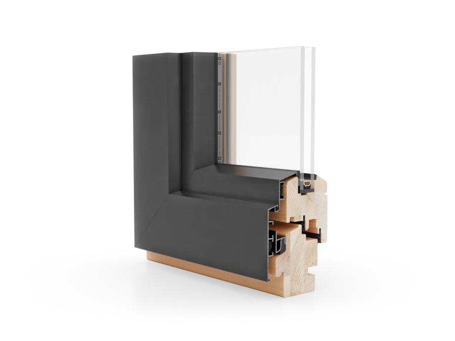 Naturo 68 ALU profile cross-section